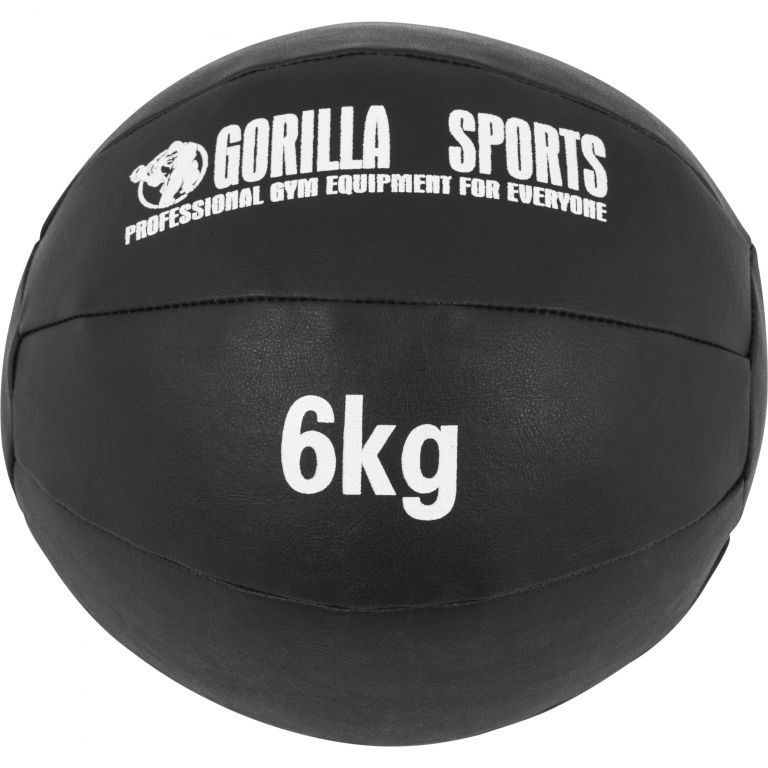 Gorilla Sports Kožený medicinbal