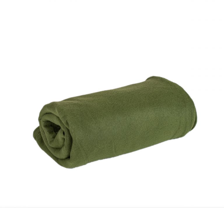 Jahu Fleece deka uni zelená khaki 150x200 JAHU