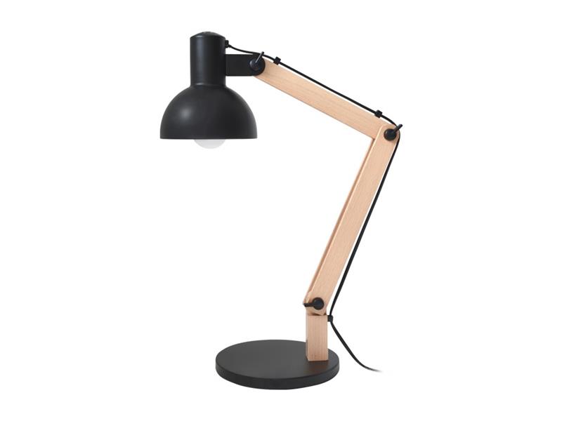 Lampa stolní GETI GTL102B černá - rozbaleno - mírně odlupující se lak na mírně pokřivené základně