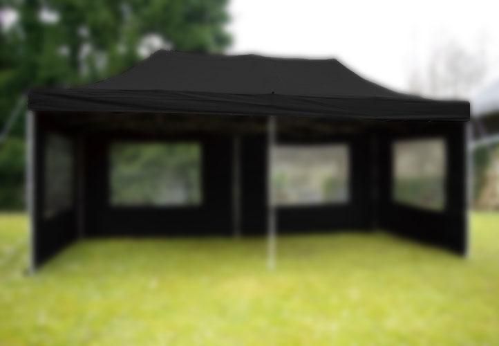 Garthen 6158 Střecha k zahradnímu stanu - 3x6m - černá Garthen