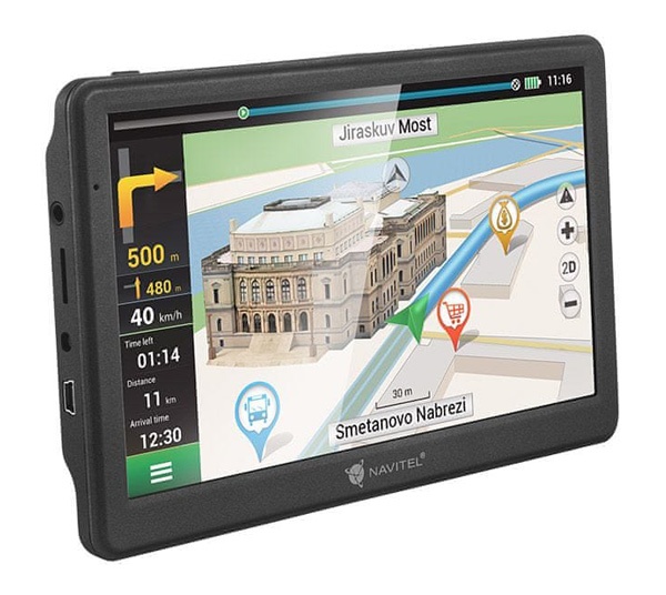 GPS navigace NAVITEL MS700 - rozbaleno - jeví známky podlepení ochranné folie na obrazovce