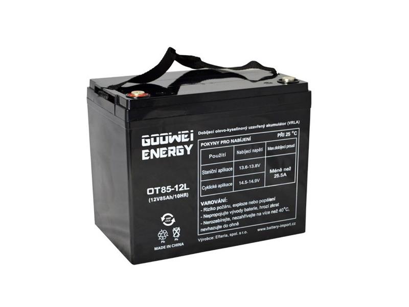 Trakční olověný akumulátor 12V 85Ah GOOWEI ENERGY OTL85-12 DEEP CYCLE