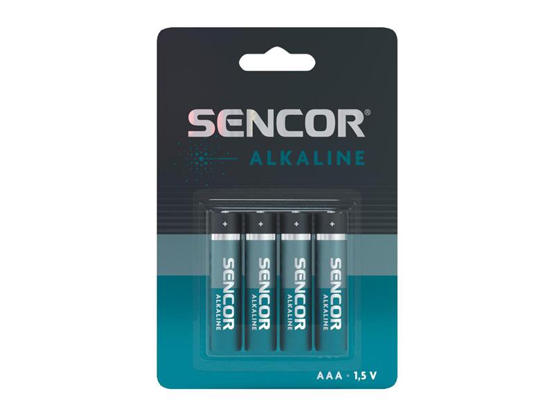 Baterie AAA (R03) alkalická SENCOR SBA Alkaline 4ks / blistr