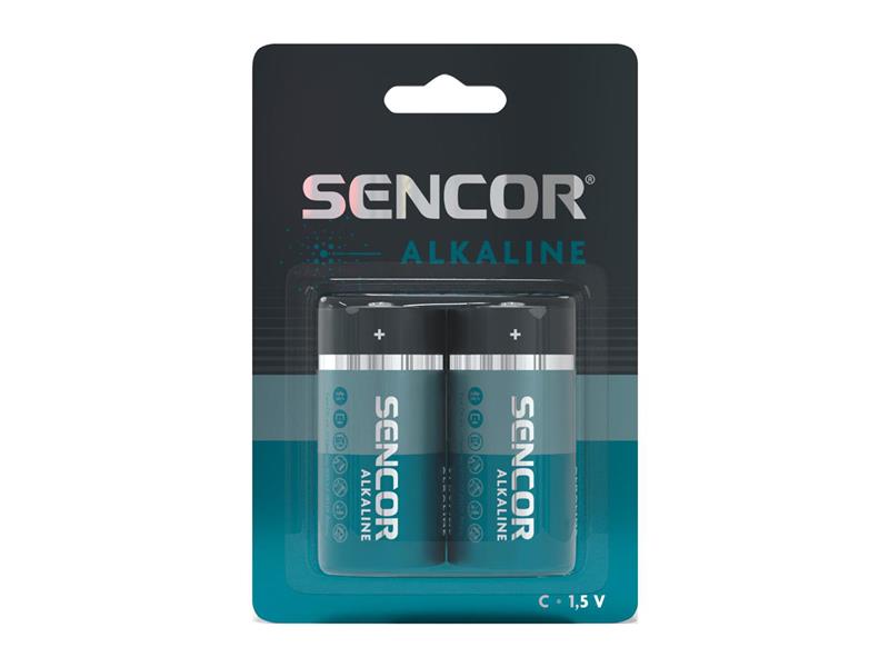 Baterie C (R14) alkalická SENCOR SBA Alkaline 2ks / blistr