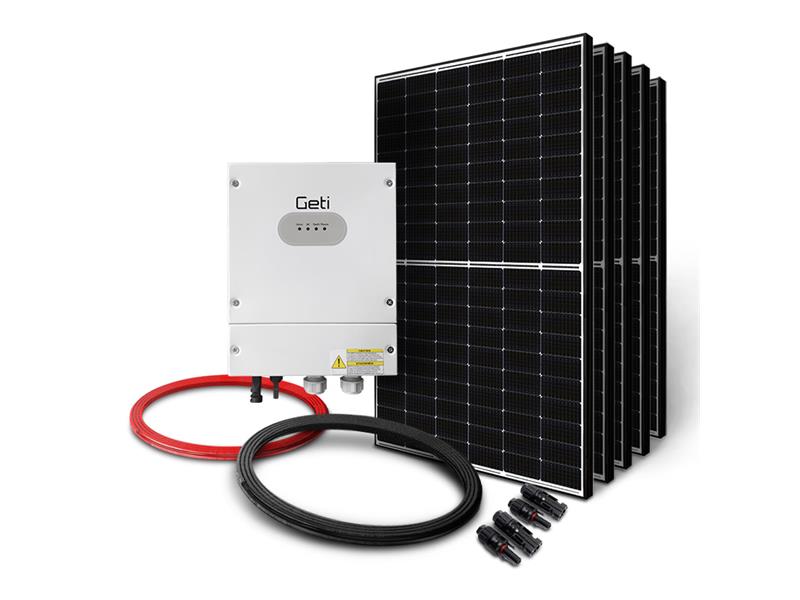 Sada pro ohřev vody GETI GWH01 2250W 5x PV Canadian Solar