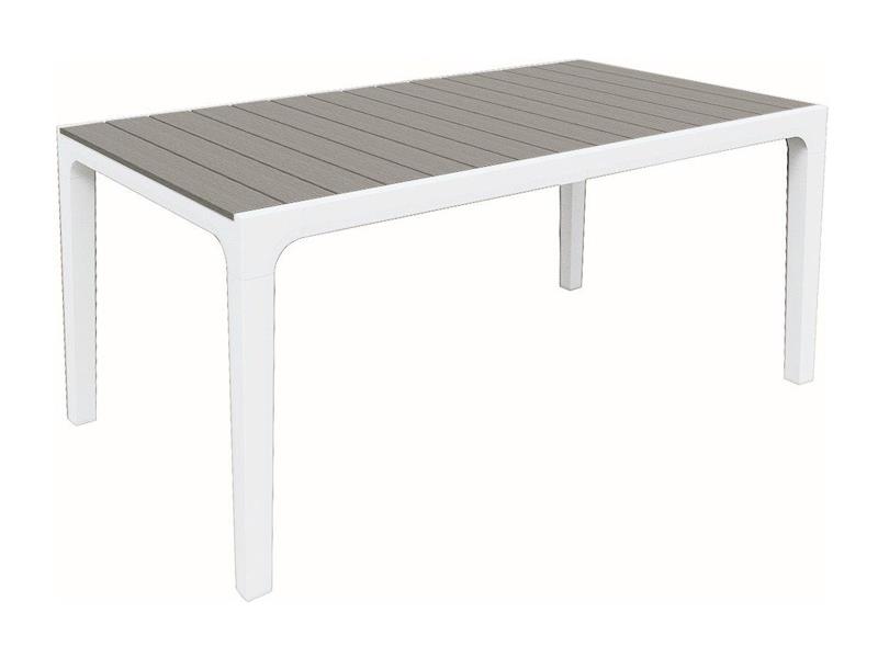 Stůl zahradní KETER Harmony White/Light Grey - rozbaleno - mírně odřené dva rohy