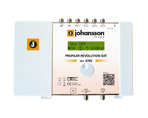Anténní zesilovač programovatelný Johansson 6702 Profiler Revolution SAT - rozbaleno