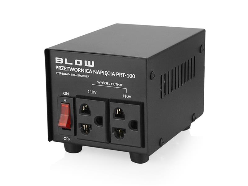 Měnič napětí BLOW PRT-100 230V/110V 100W - rozbaleno - polepený obal