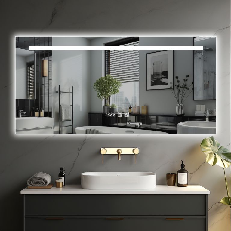IREDA Koupelnové LED zrcadlo s osvětlením