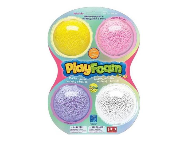 Plastelína kuličková PlayFoam 4 barvy 29009269