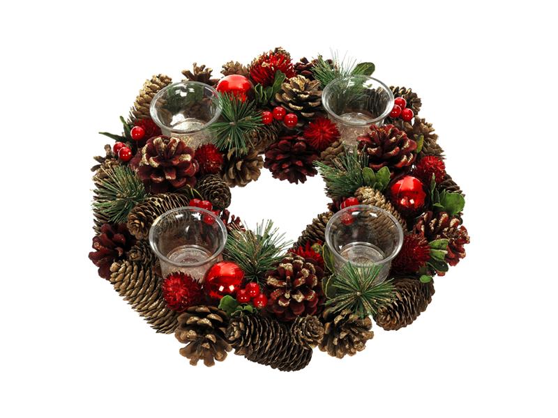 Dekorace vánoční RETLUX RXL 479 Adventní věnec 34cm