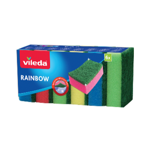 Houbička VILEDA Rainbow 173141 6ks