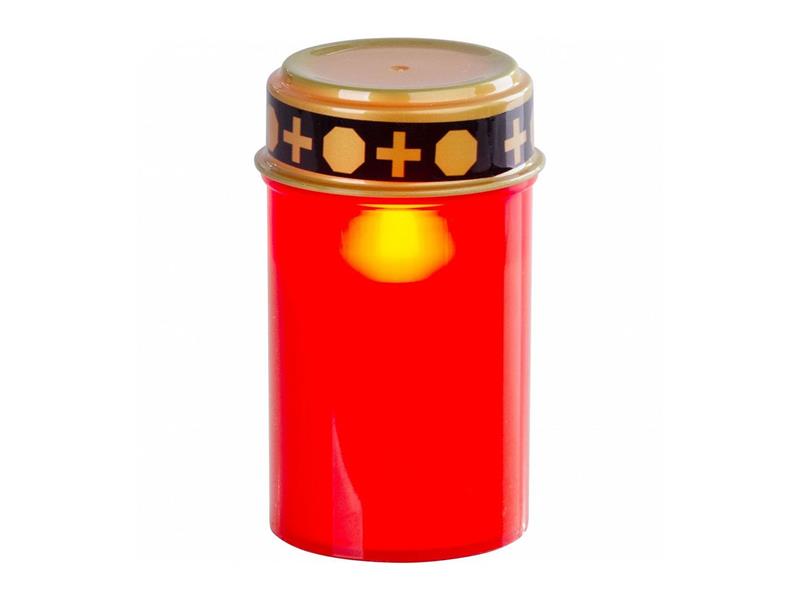Svíčka LED hřbitovní MagicHome TG-10 Red - rozbaleno - poškozený obal
