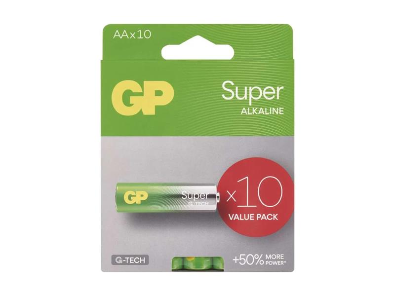 Baterie AA (R6) alkalická GP Super 10ks