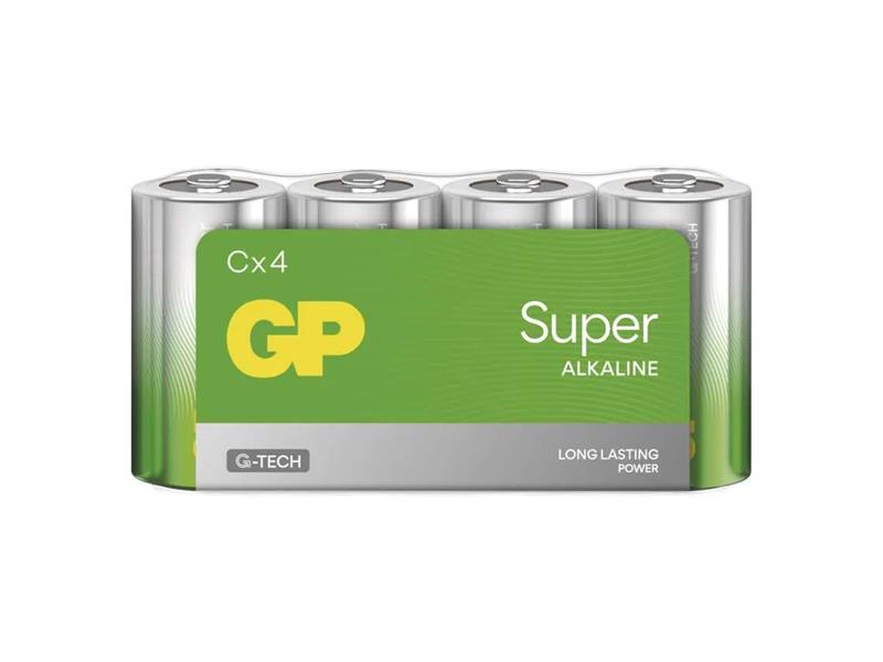 Baterie C (R14) alkalická GP Super 4ks