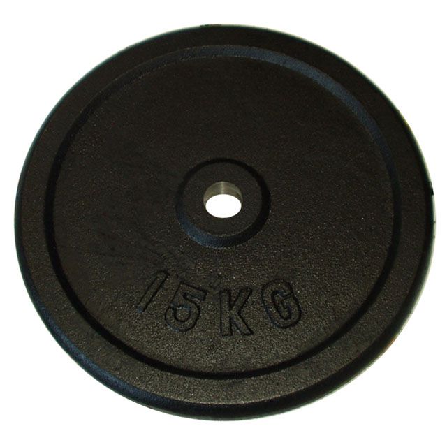 CorbySport 4743 Litinový kotouč (závaží) na činky 15kg-30mm Acra Sport