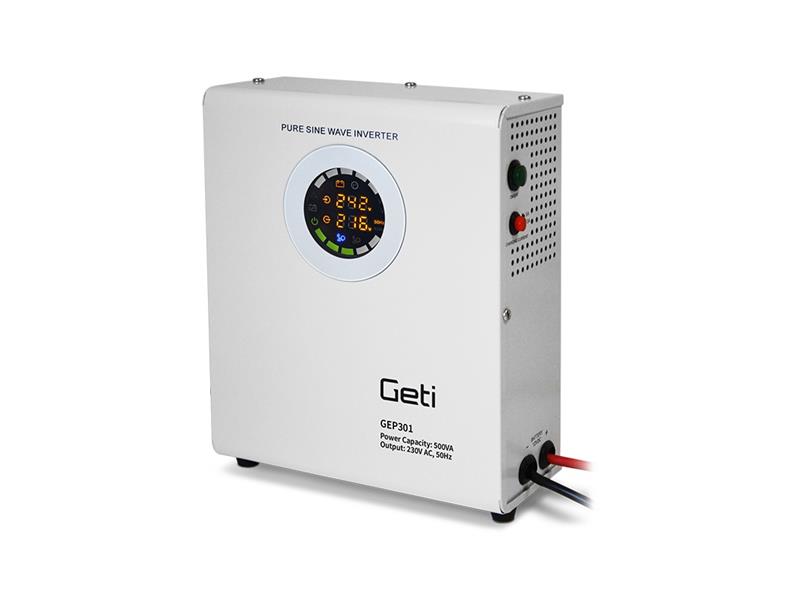 Zdroj záložní GETI GEP301 sinus 300W nástěnný - rozbaleno - poškozený orig. obal