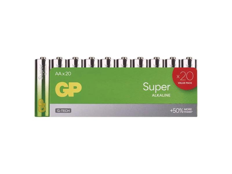 Baterie AA (R6) alkalická GP Super 20ks