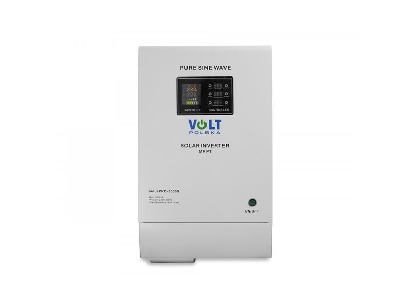 Měnič napětí VOLT Sinus Pro 3000 S 48/230V 3000VA 2100W MPPT 60A - zánovní - oděrky