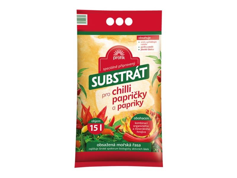 Substrát pro chilli papričky a papriky FORESTINA Profík 15l