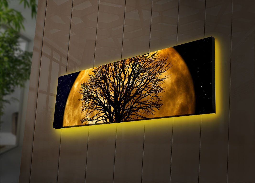 Dekorativní svítící obraz MOON