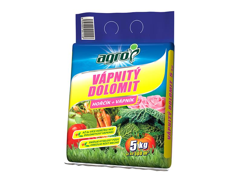 Vápnitý dolomit AGRO 5kg - rozbaleno - natržený pytlík