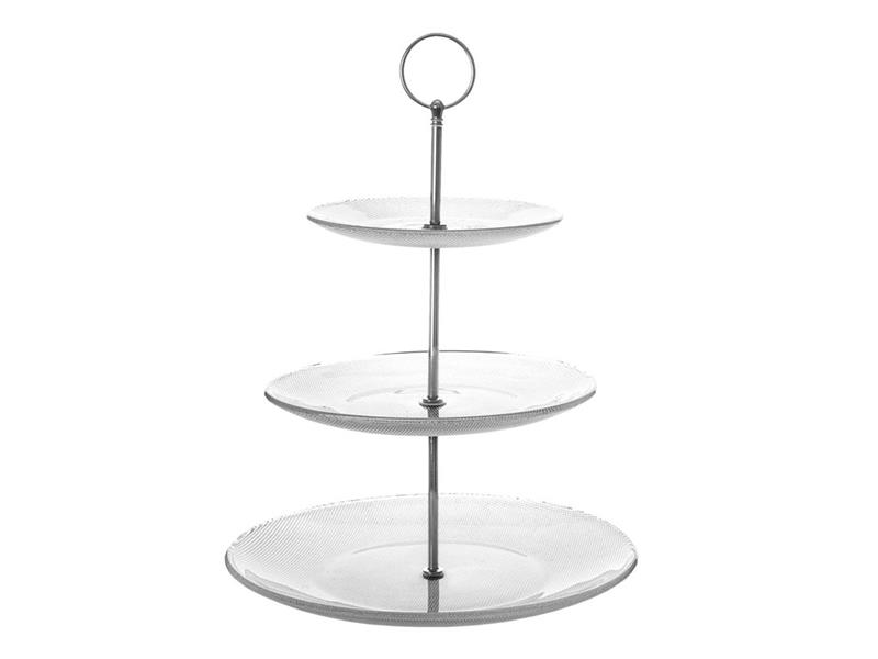 Stojan servírovací ORION Ema 3 patra 33cm - rozbaleno - natržený a polepen originální obal
