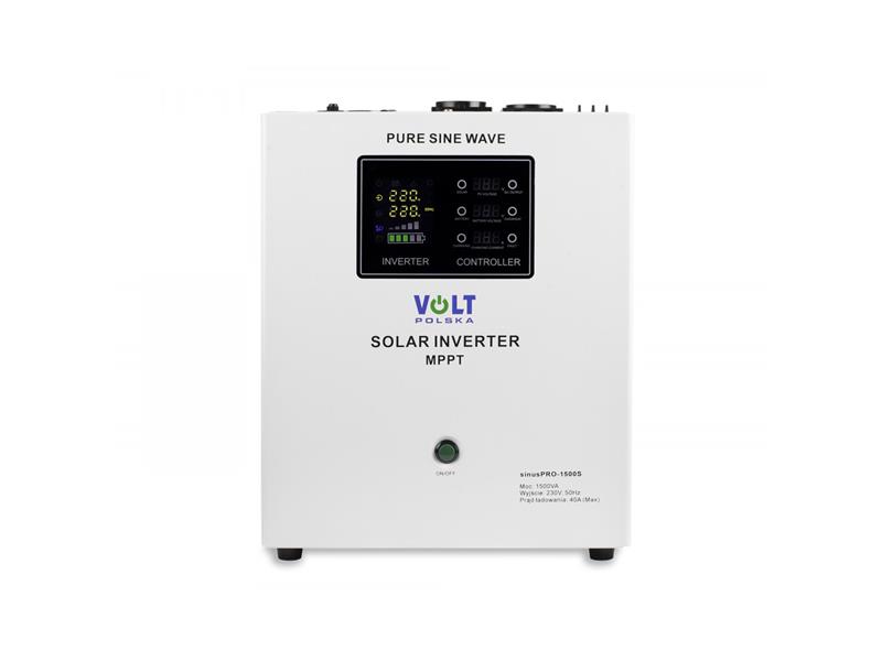 Solární regulátor VOLT Sinus Pro 1500 S 12/230V 1500VA 1050W MPPT 40A - rozbaleno - natržený obal