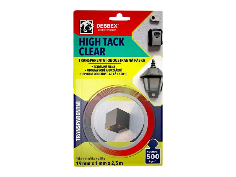 Páska oboustranná DEBBEX HIGH TACK CLEAR 2