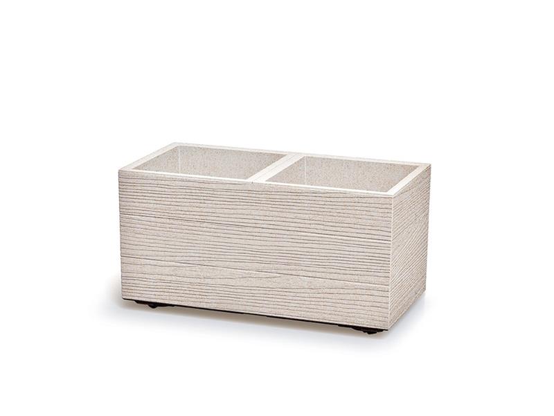 Květináč MADERA CASE ECO WOOD bílý 57