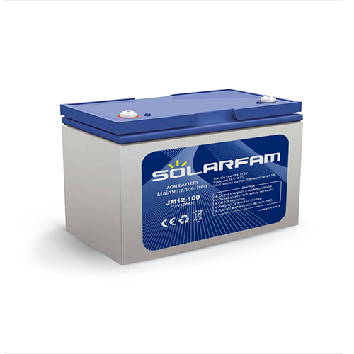 Baterie AGM 12V 100Ah SOLARFAM pro soláry - rozbaleno - bez originálního obalu