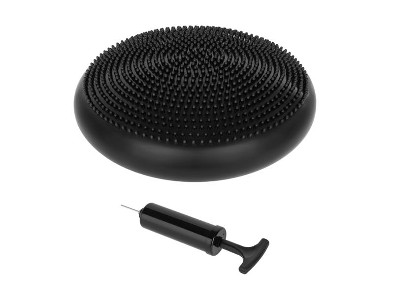 Polštářek balanční a masážní REBEL 33cm Black - rozbaleno - poškozený obal