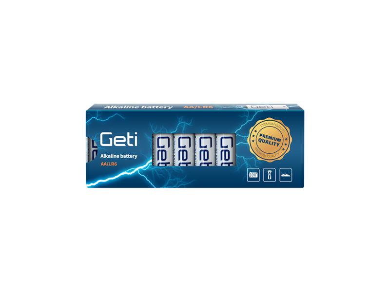 Baterie AA (LR6) alkalická GETI 1