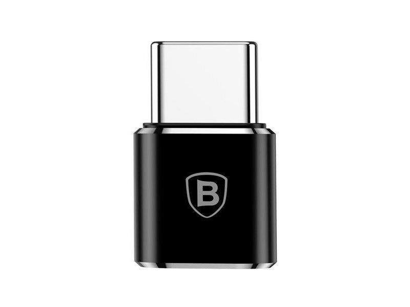 Adaptér microUSB na USB-C BASEUS CAMOTG-01 Black