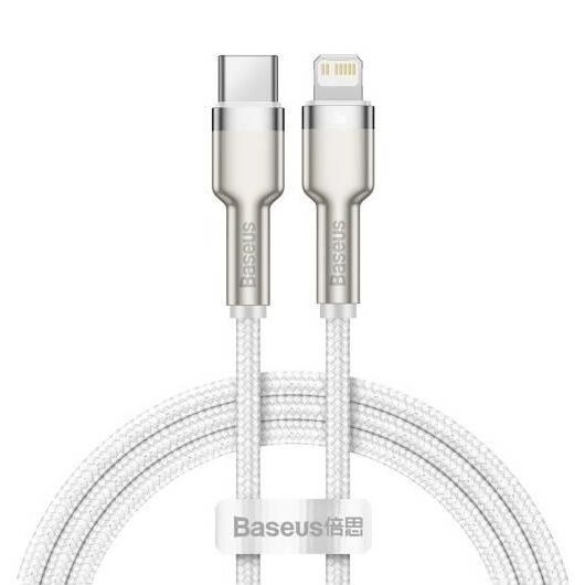 Kabel BASEUS Cafule USB-C/Lightning 2m White 20W
