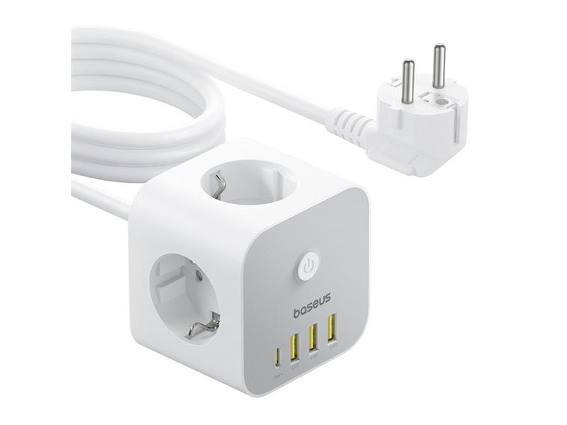 Prodlužovací kabel BASEUS PowerCombo Cube White 1