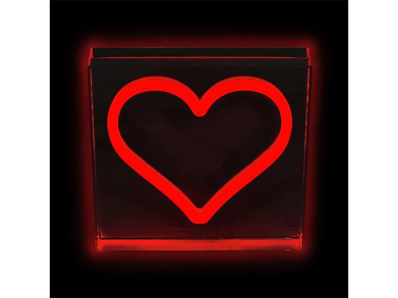 Lampa stolní 2KIDS TOYS Neon Srdce