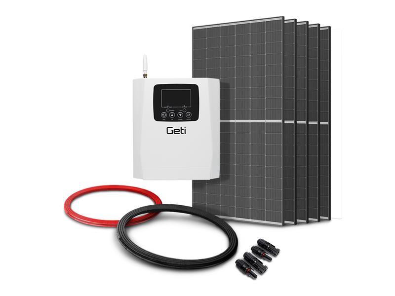 Sada pro solární ohřev vody GETI GWH03W 2200Wp 5x PV TRINA