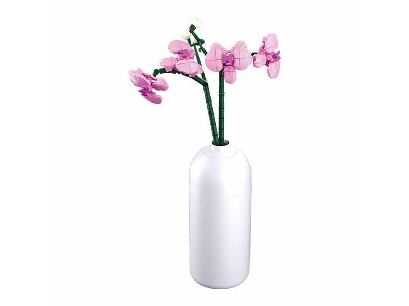 Stavebnice SLUBAN Flowers Orchidej ve váze