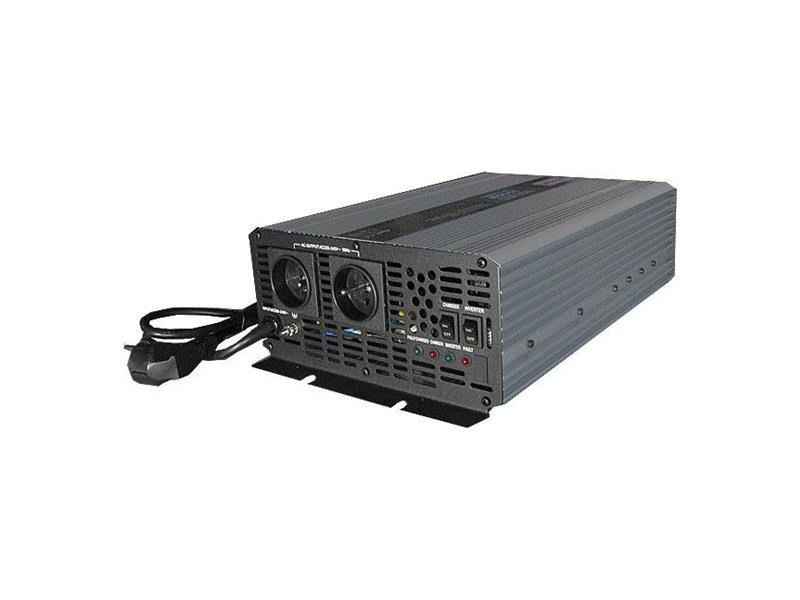 Měnič napětí CARSPA CPS2000 12V/230V 2000W čistá sinusovka+ UPS+ nabíječka - rozbaleno