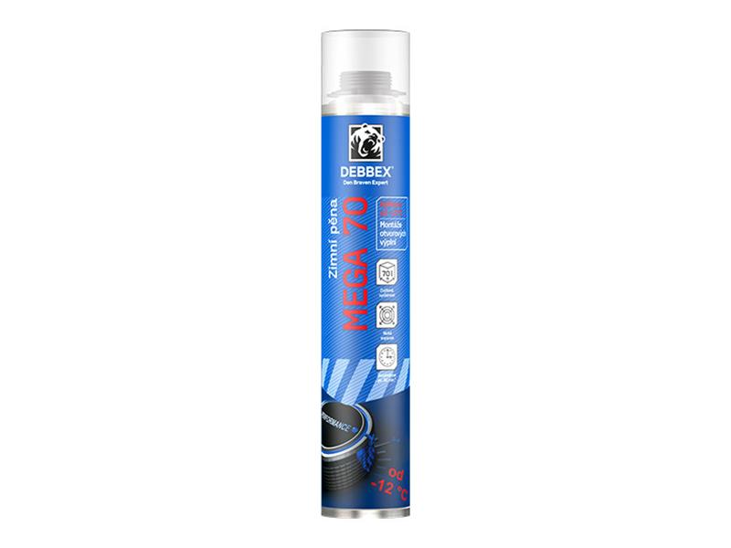 Zimní pěna DEBBEX MEGA 70 870ml - rozbaleno - prasklé víčko