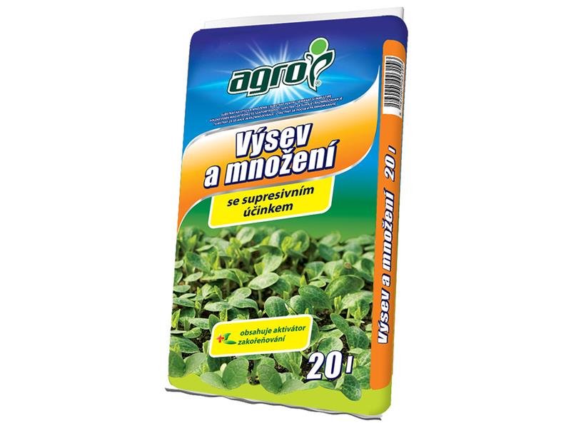 Substrát pro výsev a množení AGRO 20l - rozbaleno - roztržený obal
