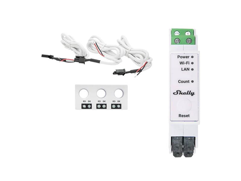 Smart meřič spotřeby SHELLY Pro 3EM-3CT63 WiFi