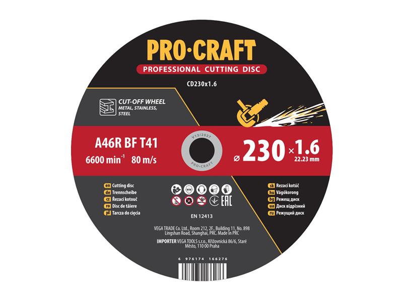 Kotouč řezný PROCRAFT 230x1