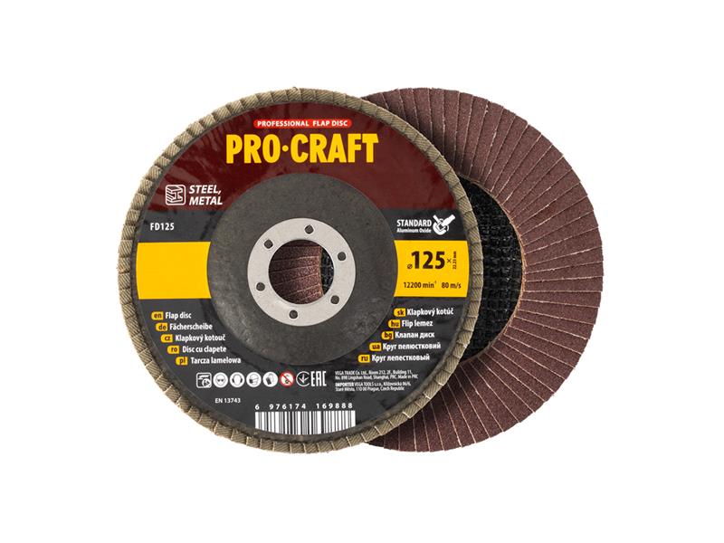 Kotouč lamelový 125mm P60 PROCRAFT FD125