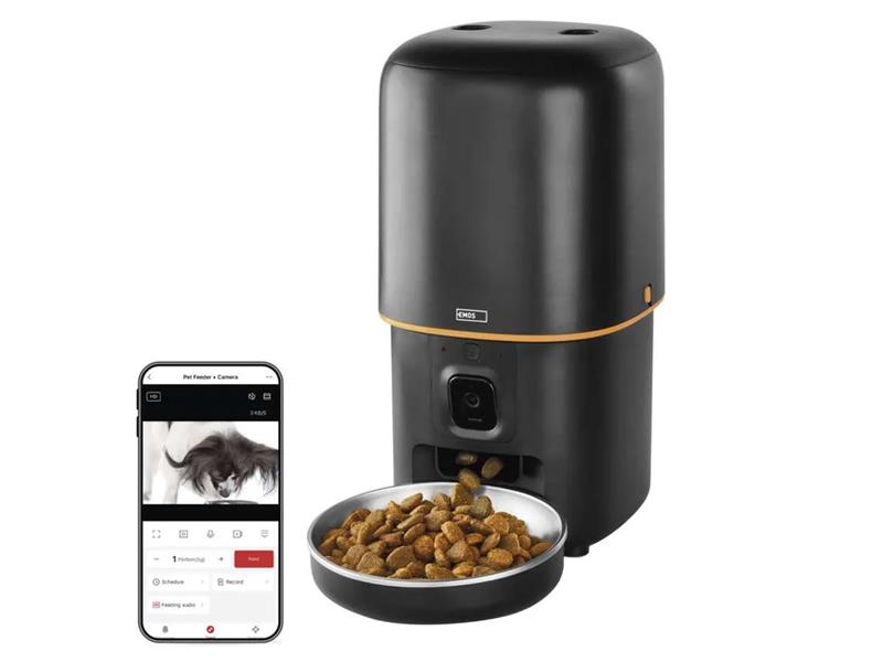 Smart automat na krmivo EMOS Pet Care s kamerou