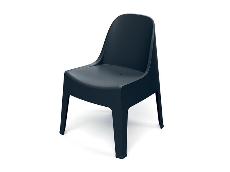 Židle zahradní MILANE 580x600x735mm - uhelná