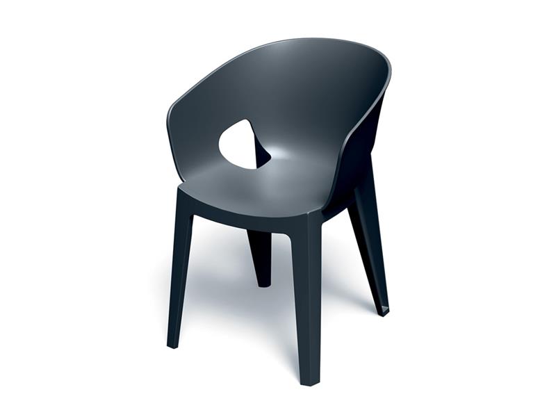 Židle zahradní PREMO 560x590x810mm - uhelná