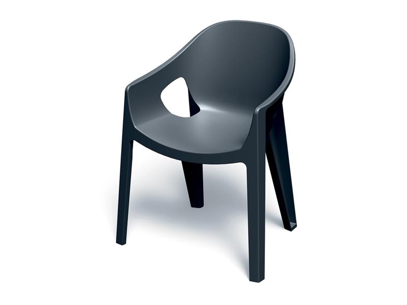 Židle zahradní PREMO 650x560x825mm - uhelná