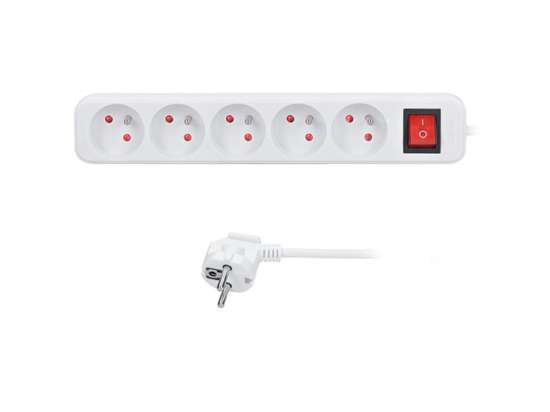 Prodlužovací kabel 5 zásuvek 5m SOLIGHT PP53X